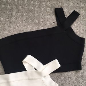 BCBGMaxAzria Tops - BUNDLE BCBG One Shoulder Crop tops BCBGMaxAzria Tops - BUNDLE BCBG One Shoulder Crop tops
